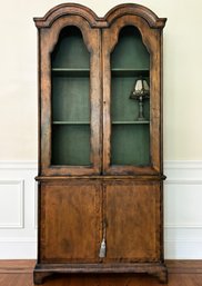 A Vintage William And Mary Cabinet, High Quality Reproduction Antique, Likely Henredon Or Baker