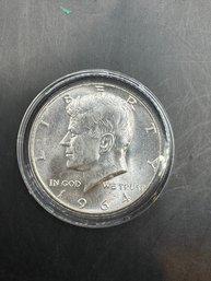 1964 Uncirculated Silver Kennedy Half Dollar