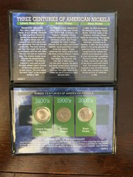 Beautiful Commemorative Three Centuries Of American Nickels Set