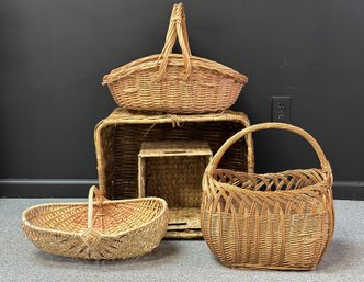 A Great Assortment Of Natural Woven Baskets