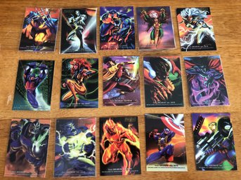 24/24 Flair Marvel Annual Cards Cable & Marvel 1995 Complete Set.  Lot 63