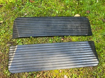 Magic Union 1' Rise Solid Rubber Power Wheelchair Doorway Threshold Ramps