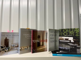 A Collection Of Books On Architectural And Interior Design