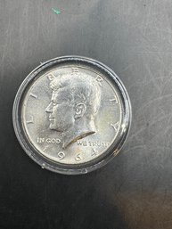 1964 Uncirculated Silver Kennedy Half Dollar