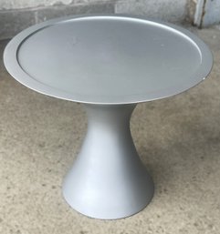 Hightower Heavy Sleek Silver End Table