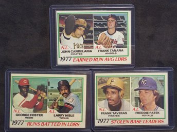 (3) 1978 Topps Leaders Cards