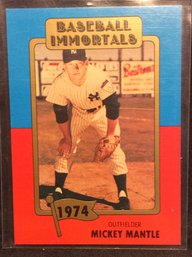 1980 SSPC Baseball Immortals Mickey Mantle - K