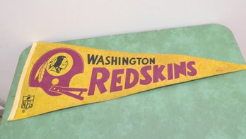 1970s Washington Redskins Nfl Felt Football Banner