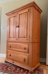 Two Door Pine Wardrobe - Made In USA