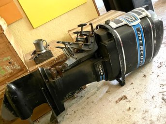 A Vintage Mercury Outboard Motor