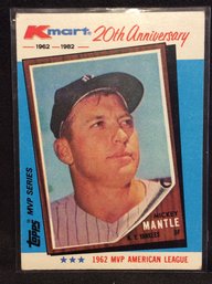 1982 Topps K-Mart MVP Series Mickey Mantle - K