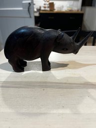 Wooden Carved Rhinoceros