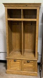 Beautiful LANE Hall/mudroom Cubby Cabinet W/2 Drawers