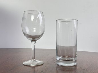A Large Collection Of Boxed Catering Glassware - Wine Glasses And Water Glasses - Wonderful For Parties!