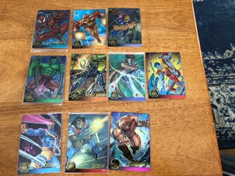 95 Flair Marvel Annual Limited Edition Cards 10/12.   Lot 65