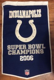 Indianapolis Colts Super Bowl Champions Felt Banner 37'x23'