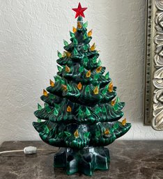 A Vintage Ceramic Christmas Tree