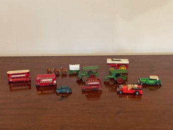 Lot Of Model Toy Cars And Busses Lesney