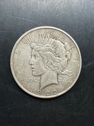 1922-D Silver Peace Dollar