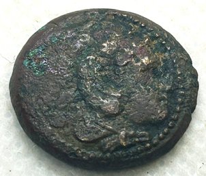 Ancient Macedonian ALEXANDER THE GREAT Bronze Kallatis Coin- 336-323 B.C.