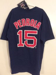 Dustin Pedroia Boston Red Sox T-Shirt Size Youth Large New With Tags