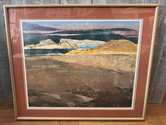 1983 New York Graphic Society Mountain Range Print