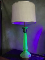 INCREDIBLE TALL URANIUM TABLE LAMP #1