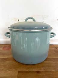 A Blue Green Ombre Enamel 12' Croften Stock Pot