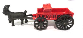 Champion Cast Iron Red Expresso Mini Goat Cart Wagon