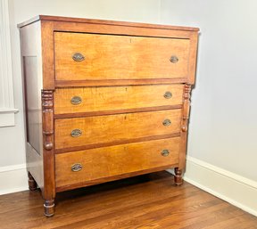 Antique Federal Maple Chest Of Drawers