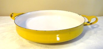 Vintage Yellow Dansk Kobenstyle Small Paella Pan France