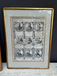 Gold Framed Neo Classical Romans Print On Paper 1 Of 2