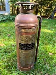 Vintage Copper The Bison Fire Extinguisher 1/2