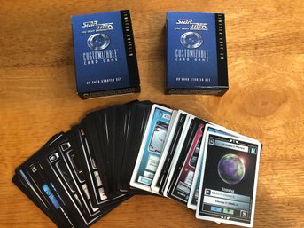 2 Opened Boxes Star Trek The Next Generation Starter Sets & 75 Loose Cards.    Lot 68