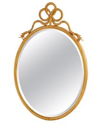 Fabulous Large Rope Style Beveled Mirror