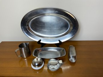 Sleek Stainless Lot, 6 Pieces