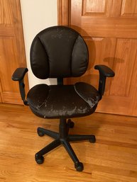 Office Task Chair Solid And Comfortable Shows Wear As Photographed Adjustable Height And Arms