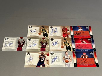 Lot Of 10 Signed Basketball Cards