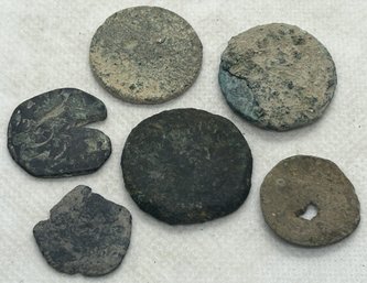 Uncleaned Ancient Coin Lot- As Unearthed From The Ground