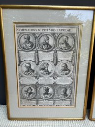 Gold Framed Neo Classical Romans Print On Paper 2 Of 2