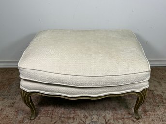 Beautiful Vintage French Louis XV Style Bergere Ottoman