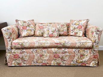 A Vintage Loveseat In Cheerful Chintz