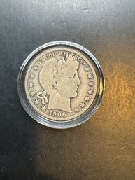 1906-S Silver Barber Half Dollar