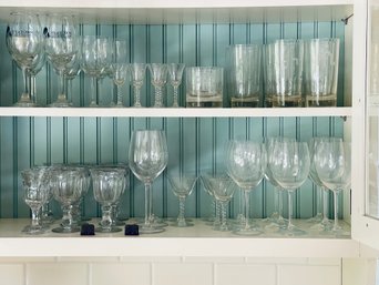 Large Collection Of Glassware- Various Shapes And Sizes