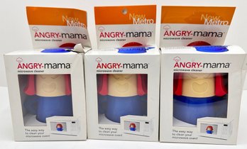 Three New Metro Angry Mama Microwave Cleaners In Original Boxes, New