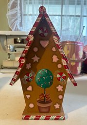 Adorable Vintage Hand Painted Wooden Multicolor House