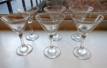 Set Of 6 Crystal Manhattan Style Glasses