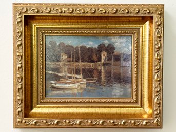 A Monet Giclee In Gilt Wood Frame