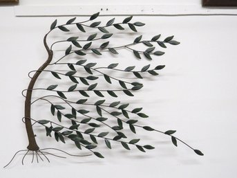 Windswept Willow Tree Metal Wall Decoration