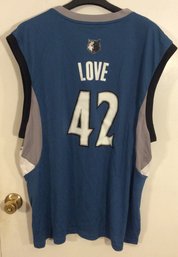 Kevin Love Minnesota Timberwolves NBA  Jersey Size 2XL New With Tags